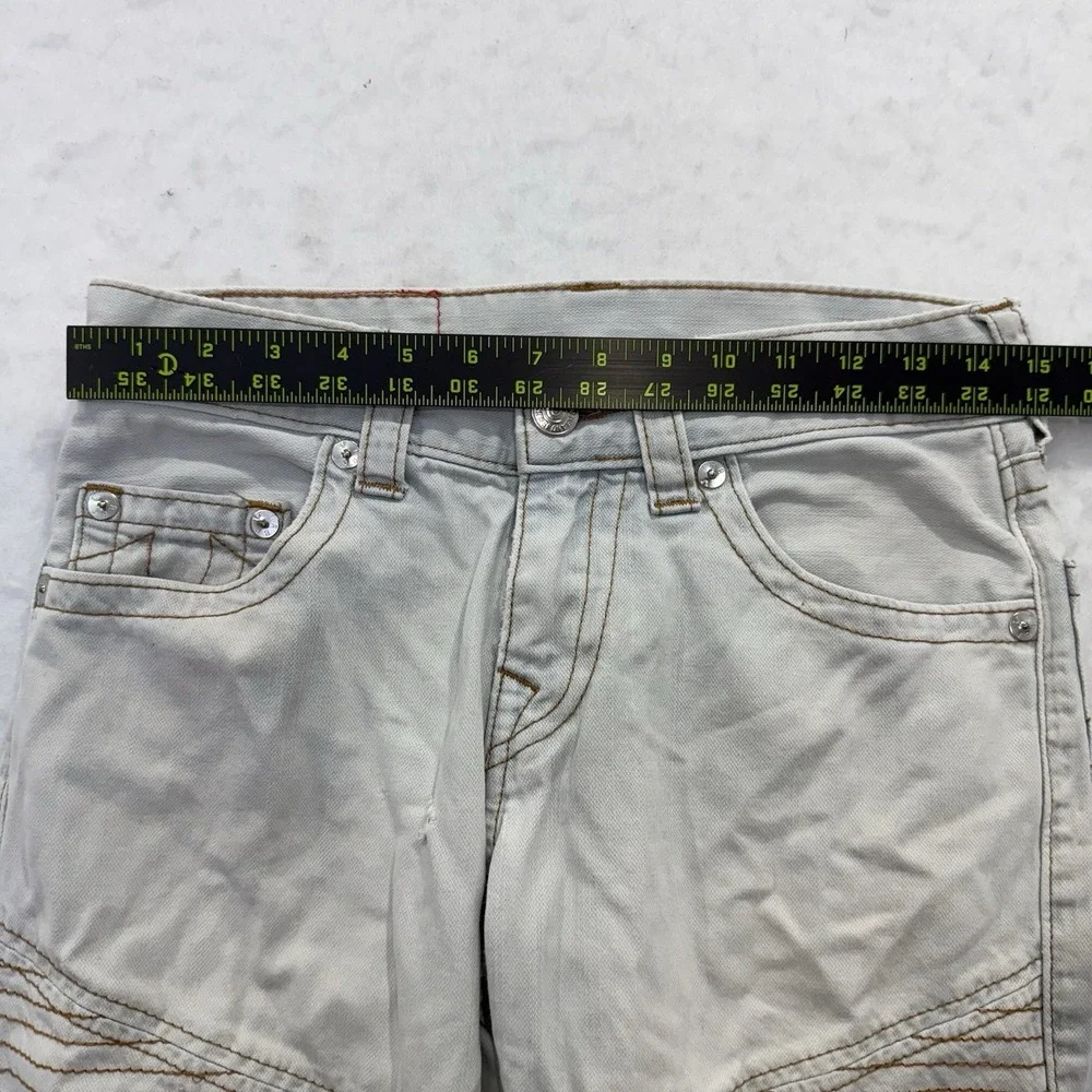 Y2K True Religion Section Moto Stone Jeans Size 30‎ Stone Wash Denim Biker Style